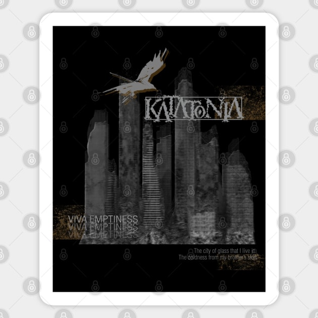 "City of Glass" Katatonia Viva Emptiness Sticker by mitzi.dupree